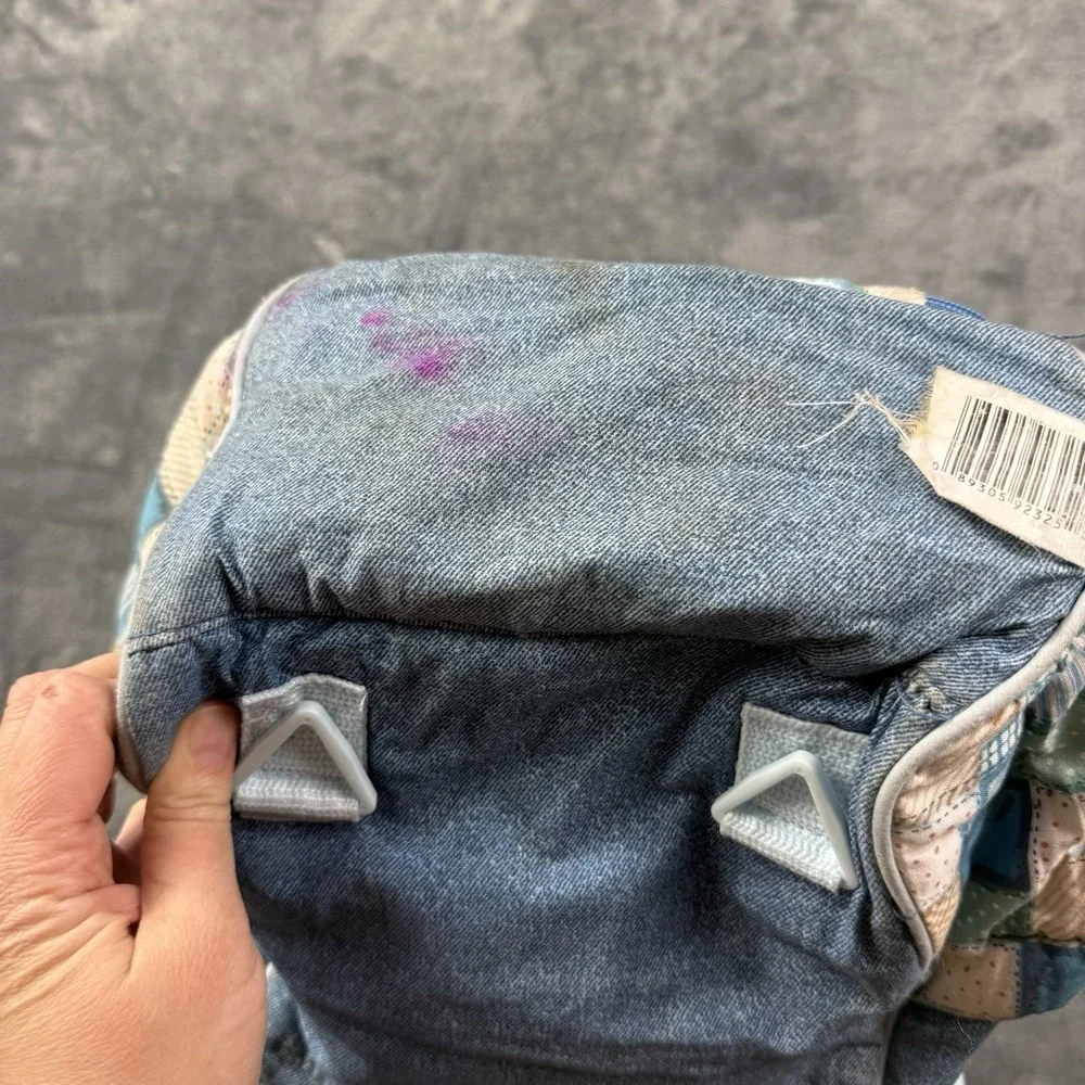 Blue Jean Teddy Bear Springs Blossom Demin Bottle Diaper Tote Bag Baby